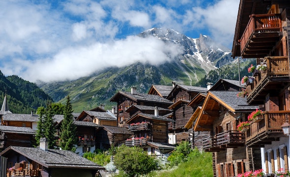 imagery of a swiss chalet